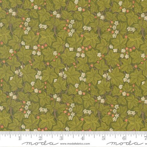 Morris Meadow Bramble Cotton Fabric - Fennel Green 8375 20