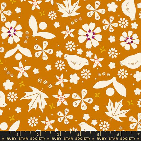 Sugar Maple Pollinator Cotton Fabric - Caramel RS4091 13