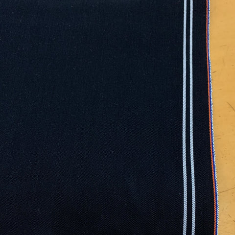 Selvedge Cotton Denim Fabric - Black