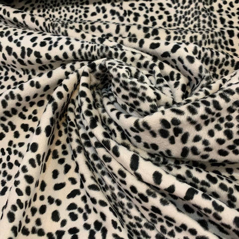 Snow Leopard Faux Fur Fabric