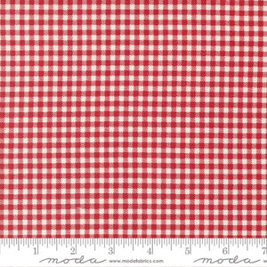 Vintage Farm Girl Cotton Fabric - Red 55658 12