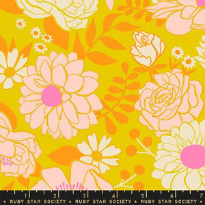 Rise and Shine Morning Bloom Cotton Fabric - Golden Hour RS0077 12