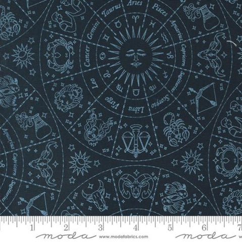 Starry Sky Zodiac Cotton Fabric - Midnight 24160 18