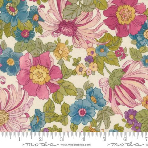 Chelsea Garden Flower Show Cotton Fabric - Porcelain Rose 33740 11