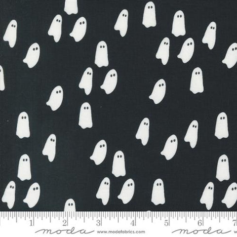 Noir Wandering Ghost Cotton Fabric - Midnight Ghost 11545 13