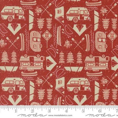 The Great Outdoors Open Road Cotton Fabric -Fire 20884 15