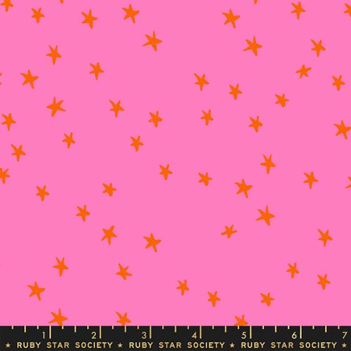 Starry Cotton Quilting Fabric - Vivid Pink RS4109 41