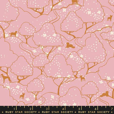 Dog Park Cotton Fabric - Lavender RS2098 13