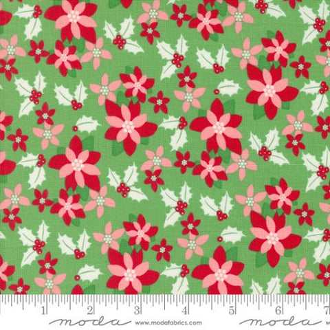 Kitty Christmas Holly Cotton Fabric - Holly 31201 15