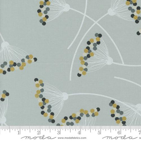 Shimmer Blossom Cotton Fabric - Metallic Silver 1840 13M