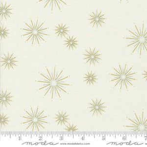 Shimmer Stars Cotton Fabric - Metallic Ivory 1844 11M