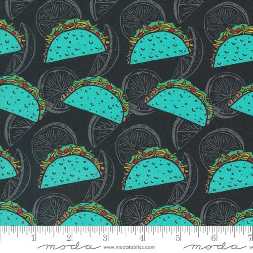 Snack Shack Feed Me Tacos And Tell Me Im Pretty Cotton Fabric - Midnight Snack 11945 22