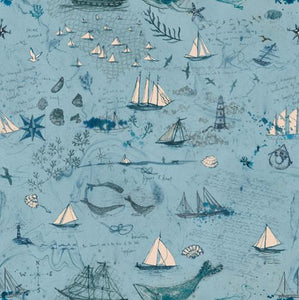 Longshore Passport Cotton Fabric - Day 24618 13