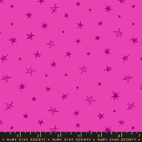 Teddy And The Bears Rockstar Cotton Fabric - Light Berry RS2106 19