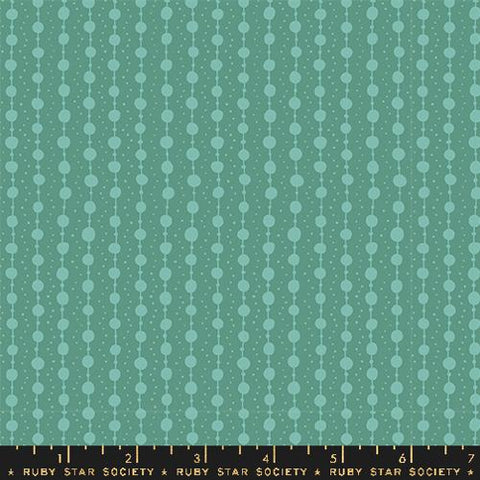 Endpaper Pearls Cotton Fabric - Watercress RS6047 15