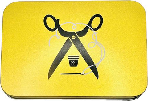 Scissor & Stitches Tin 4" x 3"