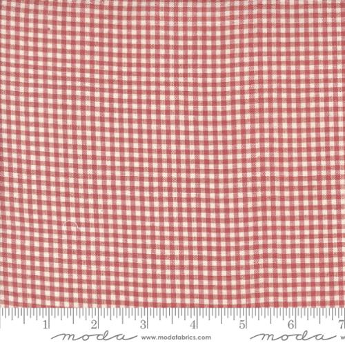 French General Woven Gingham Cotton Fabric - Garance Pearl 12223 12