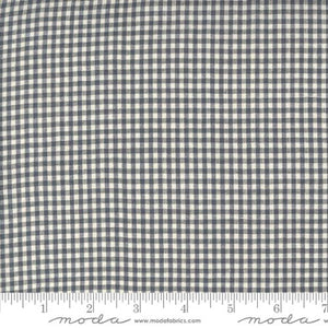 French General Woven Gingham Cotton Fabric - Indigo Pearl 12223 24