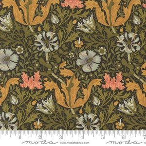 Morris Manor Compton Cotton Fabric - Ebony 8390 14