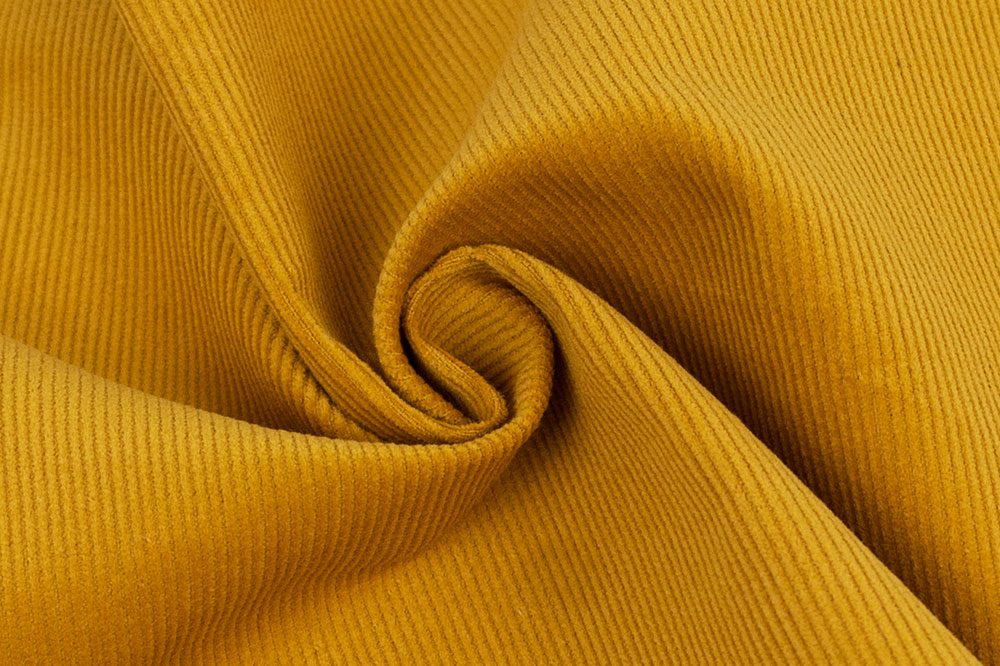 Pin 16 Wale Cotton Corduroy Fabric - Mustard