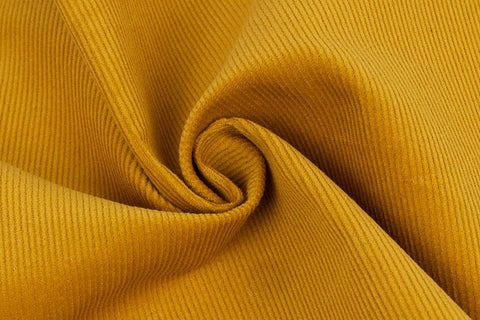 Pin 16 Wale Cotton Corduroy Fabric - Mustard