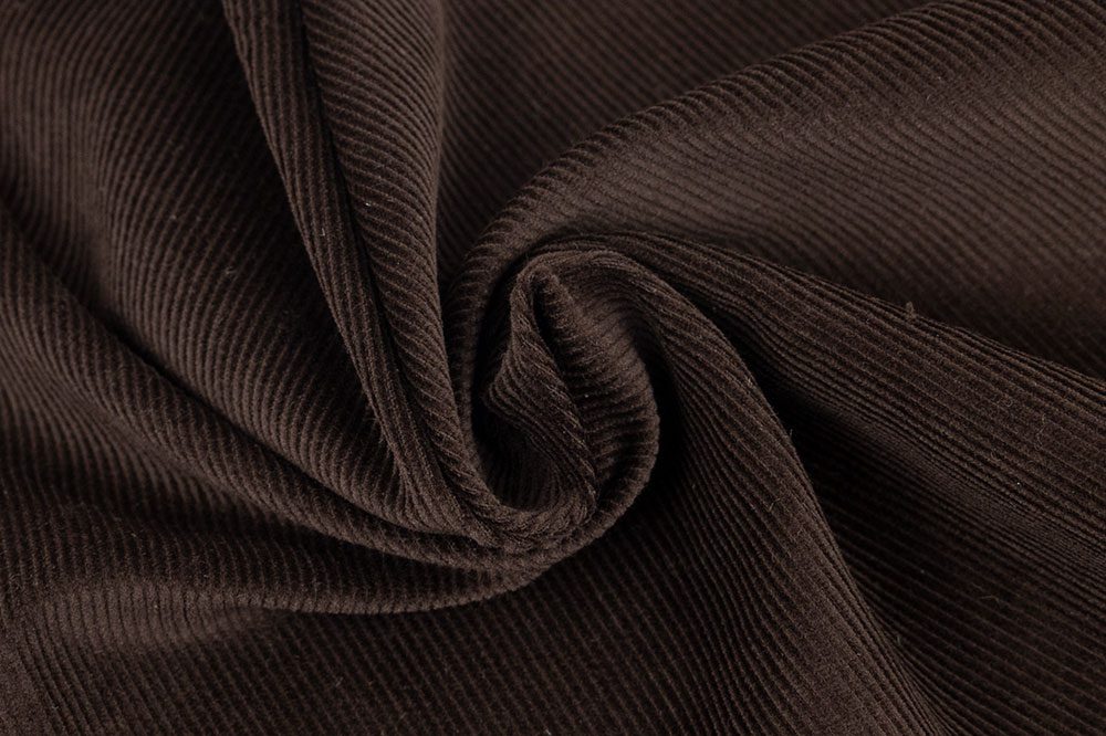 Pin 16 Wale Cotton Corduroy Fabric - Chocolate Brown
