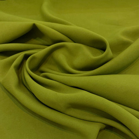 Mid Weight Rayon Poly Fabric - Olive Green