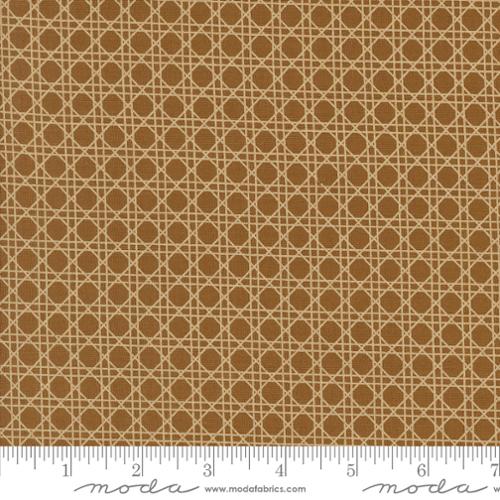 Old World Yuletide Christmas Caning Cotton Fabric - Sienna 45627 14