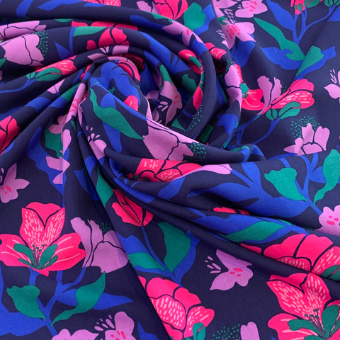 Nerida Hansen Amira Floral Rayon Challis Fabric