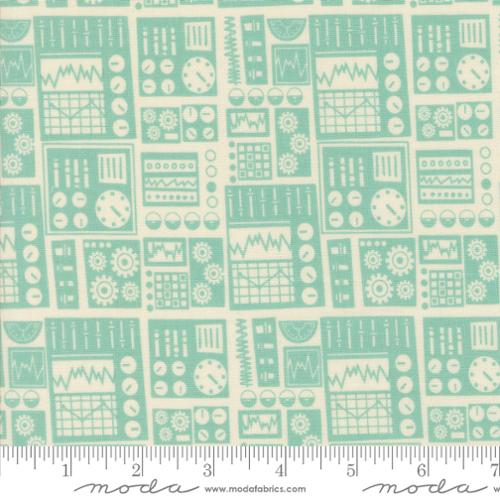 321 Blast Off Dashboard Cotton Fabric -Blue Nebula 20953 17