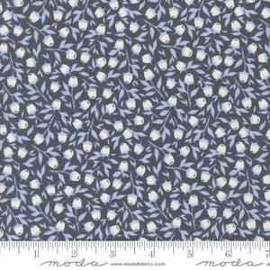 Sun Drenched Foraged Berries Cotton Fabric - Indigo 43203 15