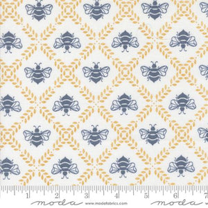 Sun Drenched Gathering Honey Cotton Fabric - Cloud 43204 11