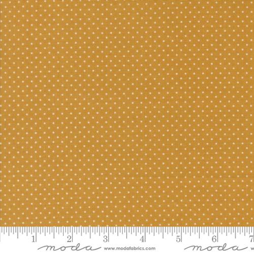 Sun Drenched Farmhouse Dot Cotton Fabric - Golden 43207 12