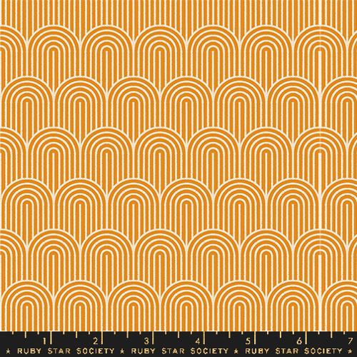 Geometry Hump Day Cotton Fabric - Turmeric RS5174 11