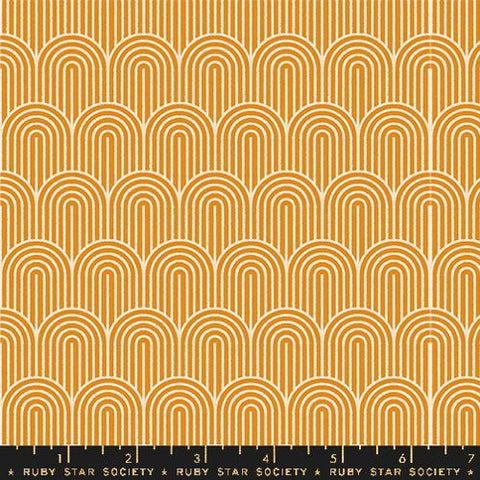 Geometry Hump Day Cotton Fabric - Turmeric RS5174 11
