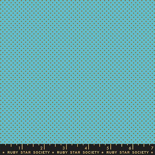 Catnap Mini Dots Cotton Quilting Fabric - Turquoise RS4102 24