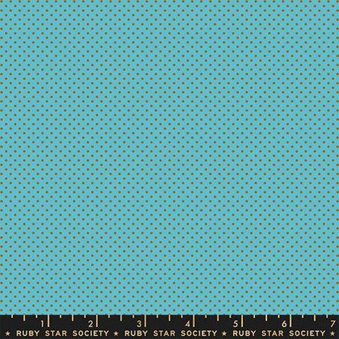 Catnap Mini Dots Cotton Quilting Fabric - Turquoise RS4102 24