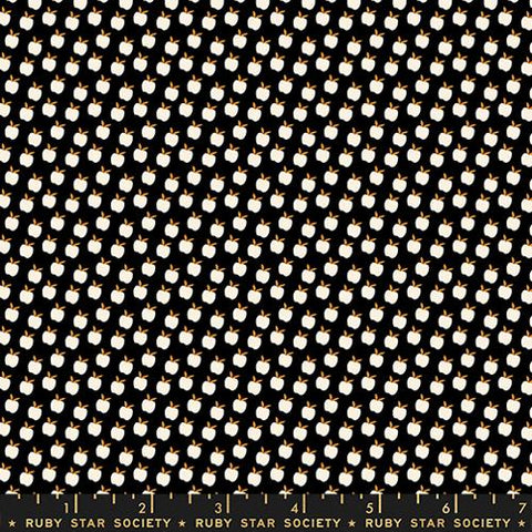 Catnap Apples Cotton Quilting Fabric - Black RS4134 17