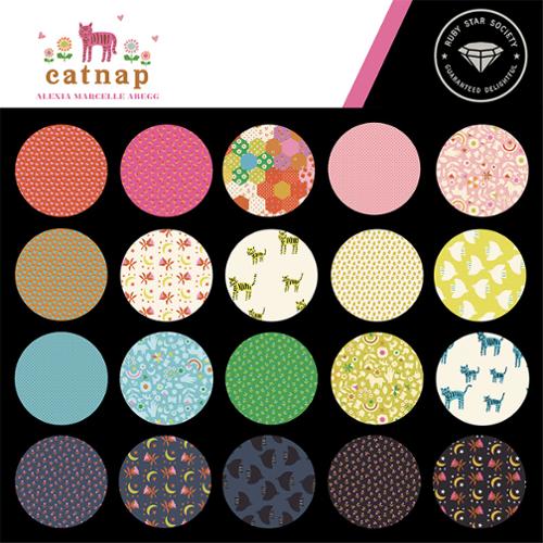 Catnap by Alexia Abegg Cotton Fabric Layer Cake