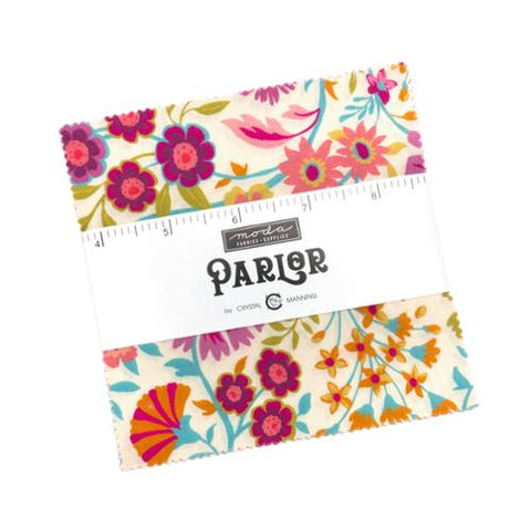 Parlor by Crystal Manning Cotton Fabric Charm Pack