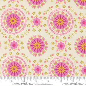 Parlor Mandala Cotton Fabric - Cream 11964 11