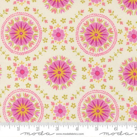 Parlor Mandala Cotton Fabric - Cream 11964 11