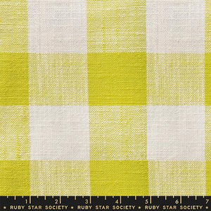Sunshine Checker Toweling 16" Cotton Fabric - Citron RS4140 12
