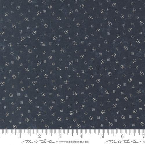 Bluebirds Nest Square Up Cotton Fabric - Blue 9804 14