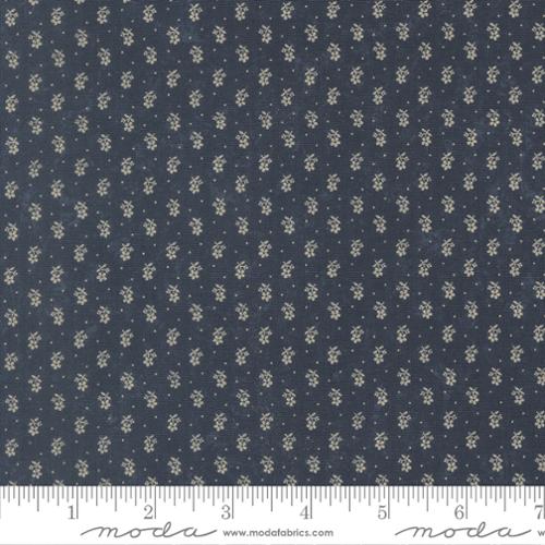 Bluebirds Nest Tiny Buds Cotton Fabric - Blue 9805 14