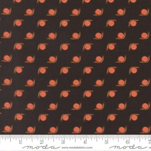 Night Owl Snail Cotton Fabric - Midnight 48427 24