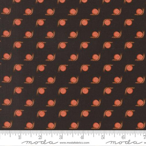 Night Owl Snail Cotton Fabric - Midnight 48427 24
