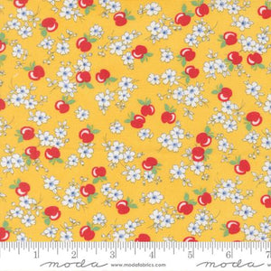 30s Playtime Apple Blossom Cotton Fabric -Sunshine 23371 15