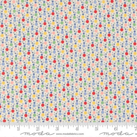 30s Playtime Bubbly Dots Cotton Fabric - Primary 23376 11