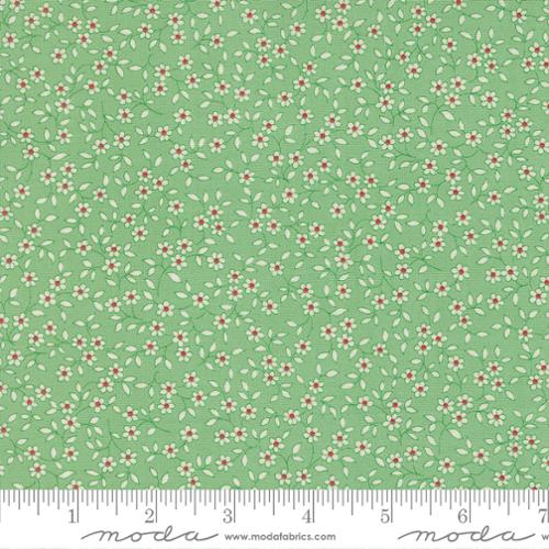 30s Playtime Blooming Vines Cotton Fabric - Aloe 23378 16